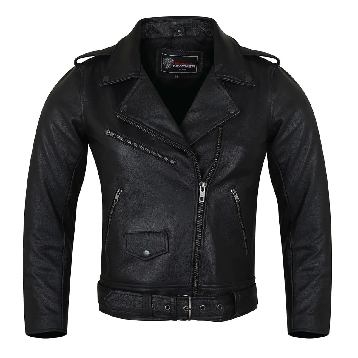 Ladies Premium Lightweight Goatskin Classic Motorcycle Leather Jacket MCJ