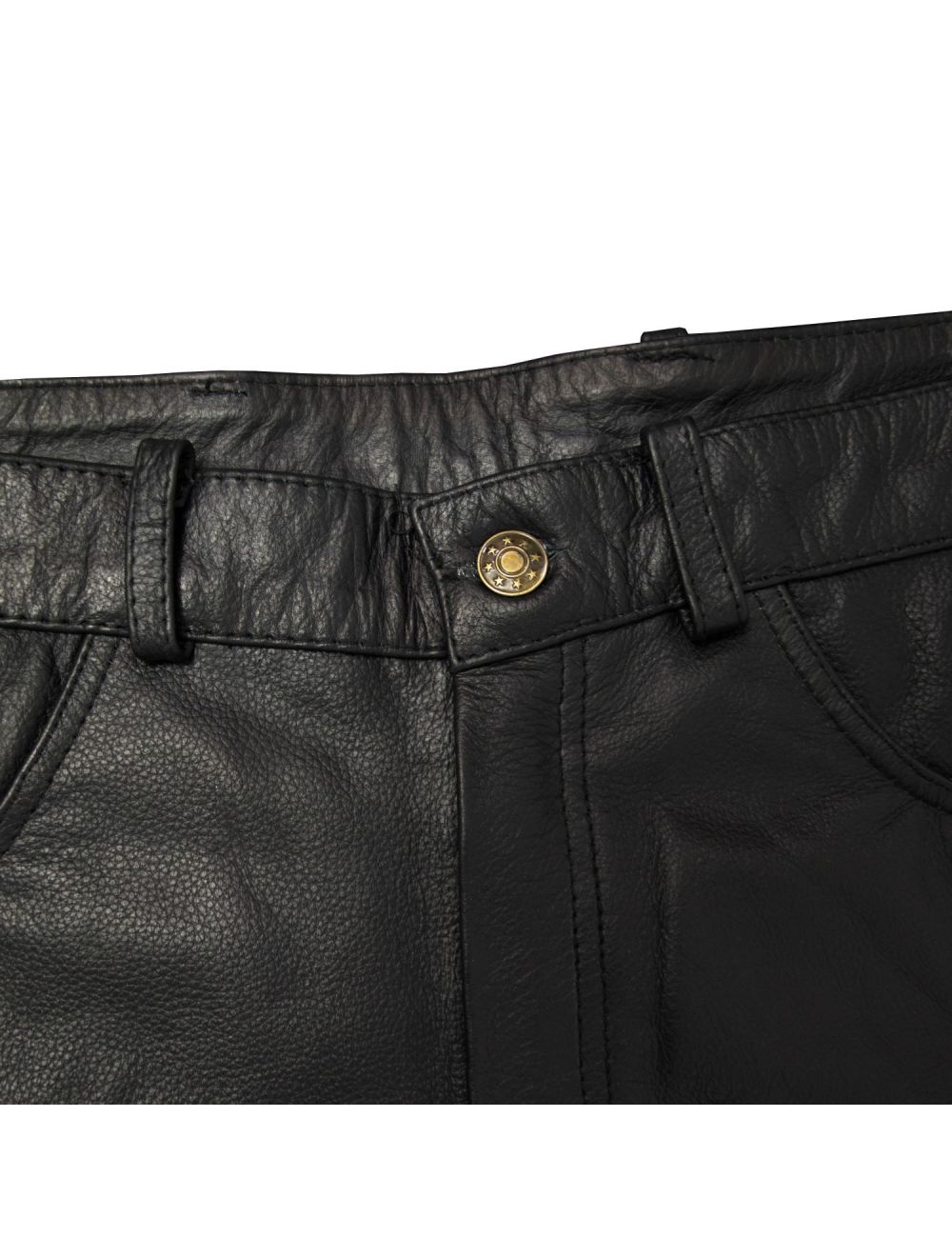 Men's Leather Chaps With Side Laces