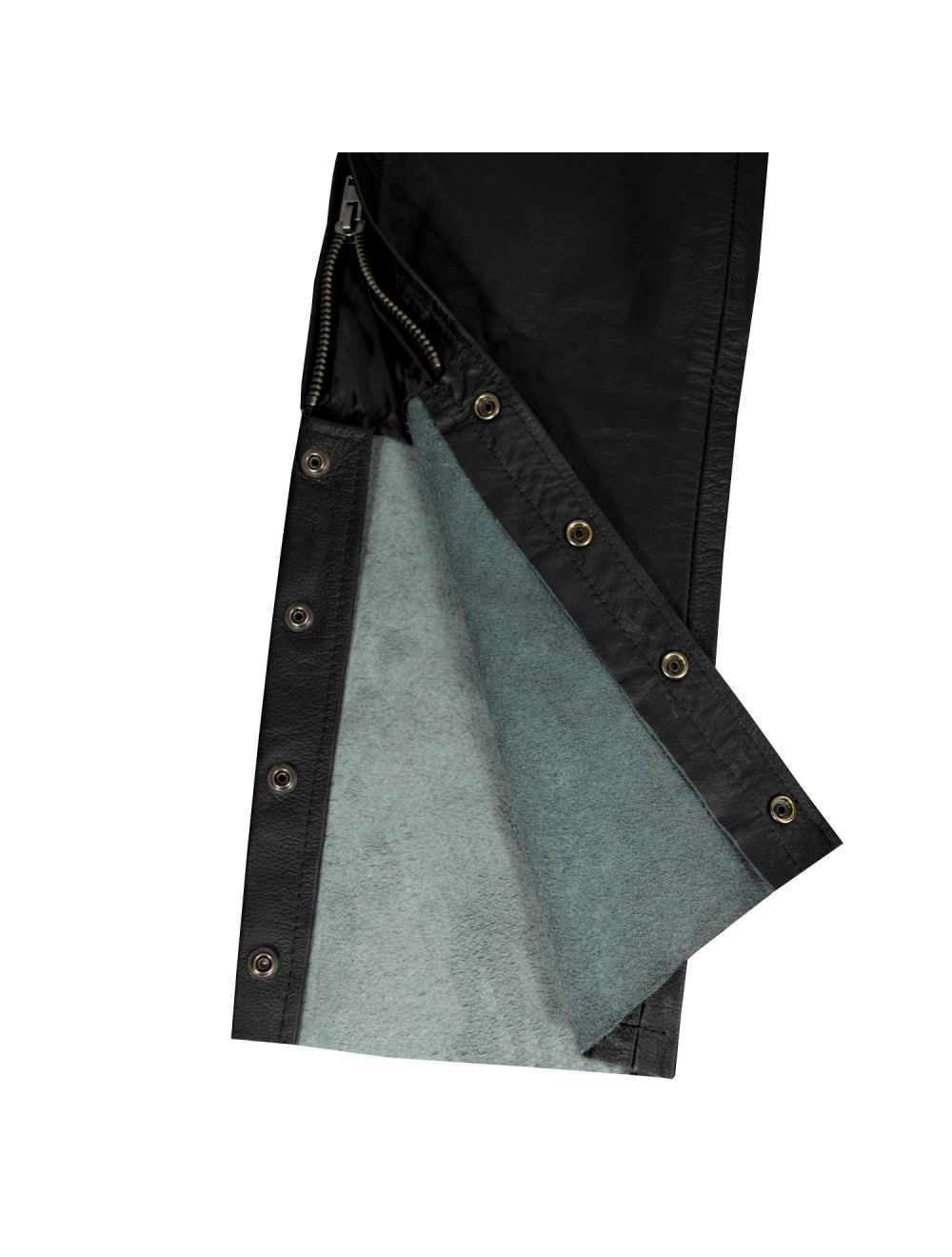 Men's Leather Chaps With Side Laces