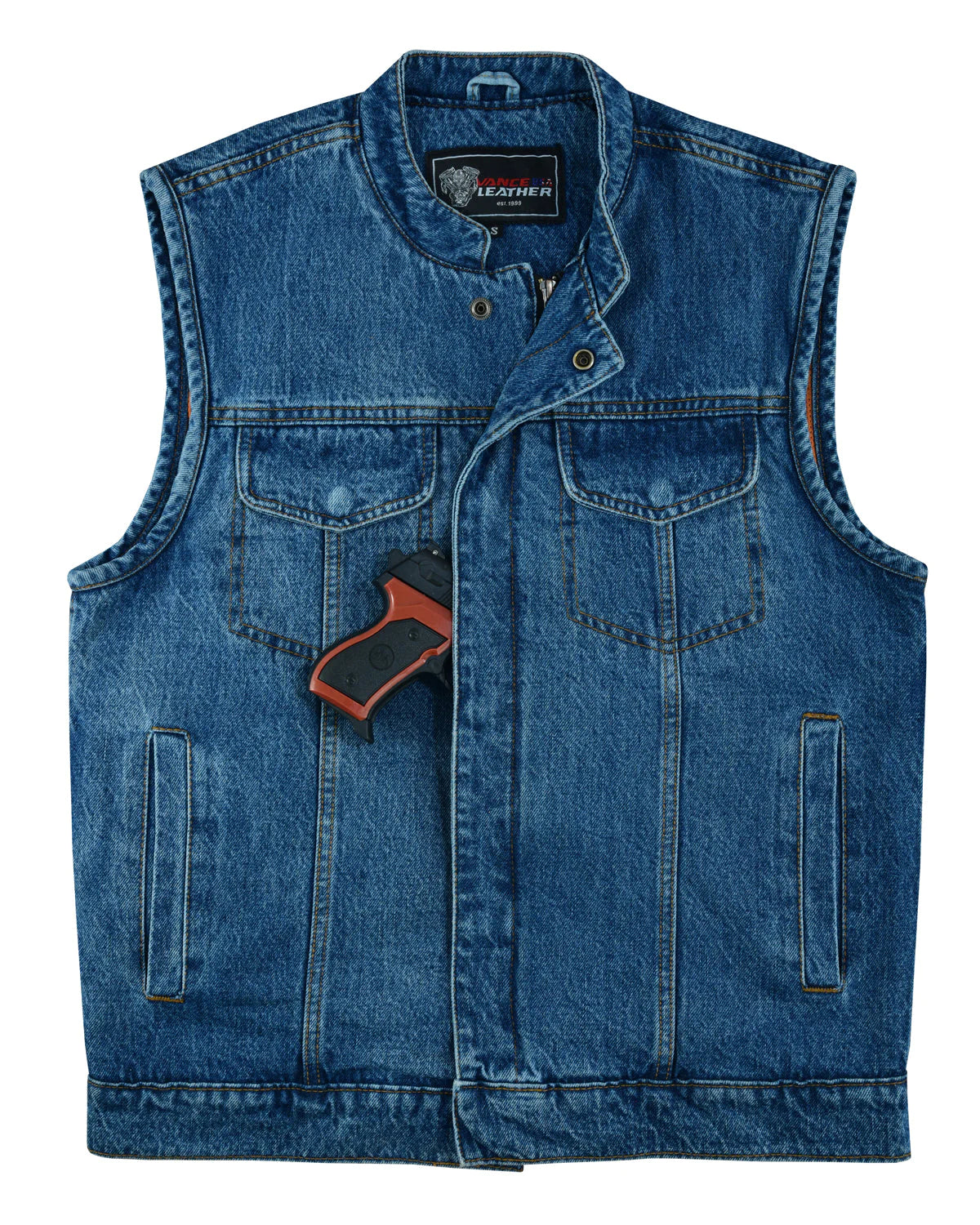 Denim Club Vest in Blue