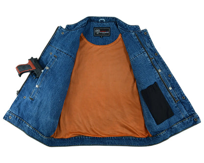 Denim Club Vest in Blue