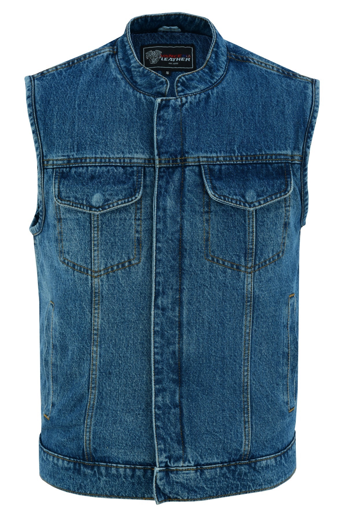 Denim Club Vest in Blue