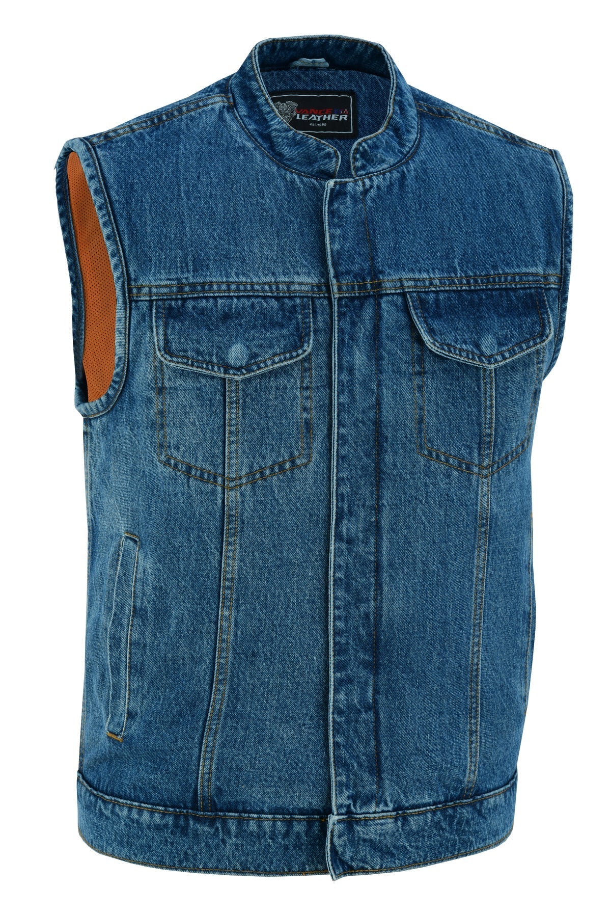 Denim Club Vest in Blue