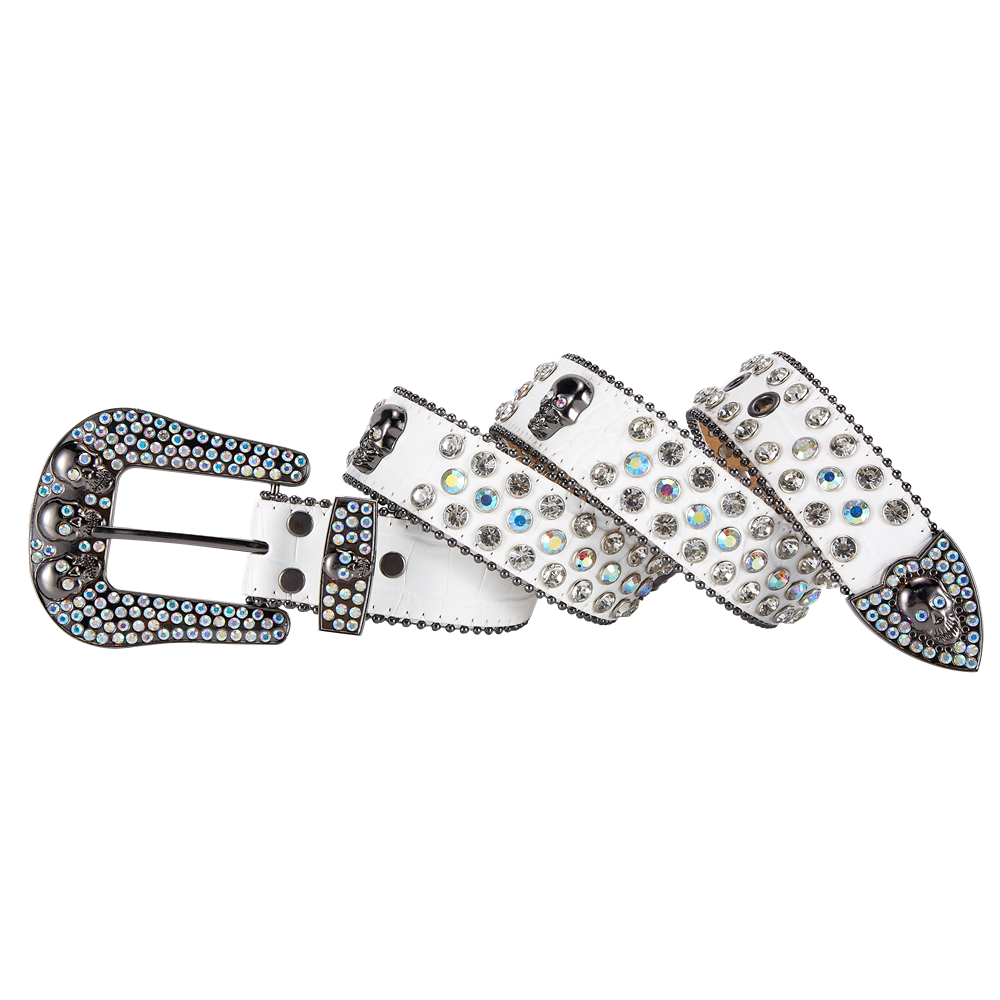 Premium Strap Men Women Western Fashion Bling Bling Rhinestones Crystal Diamond Belt