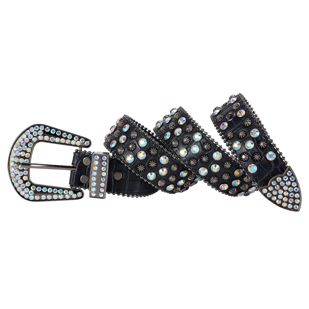 Premium Strap Men Women Western Fashion Bling Bling Rhinestones Crystal Diamond Belt