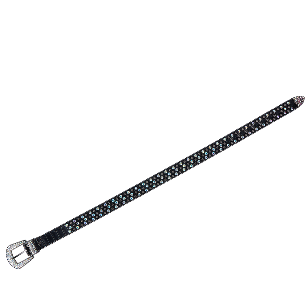 Premium Strap Men Women Western Fashion Bling Bling Rhinestones Crystal Diamond Belt