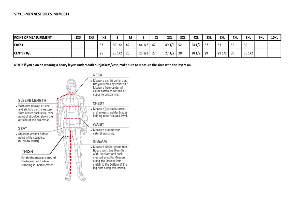 Men's Black Collarless Snap/Zipper Club Style Motorcycle Leather Vest