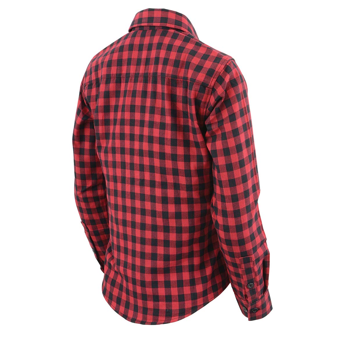 Women's Casual Red and Black Long Sleeve Cotton Casual Flannel Shirt