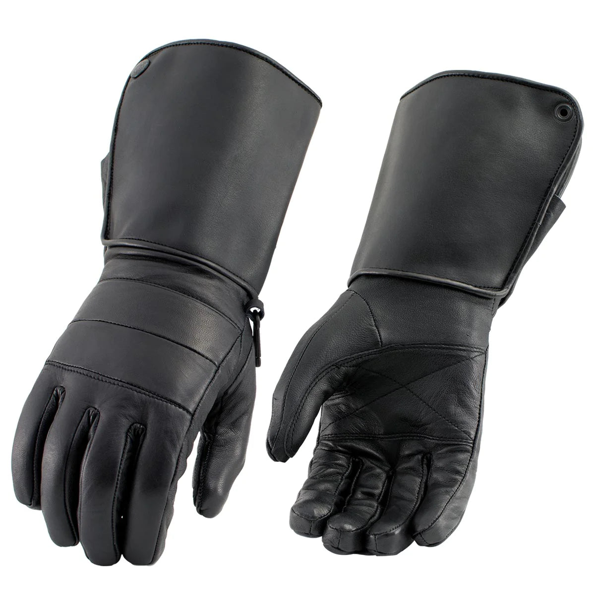 Long cuff top motorcycle gloves