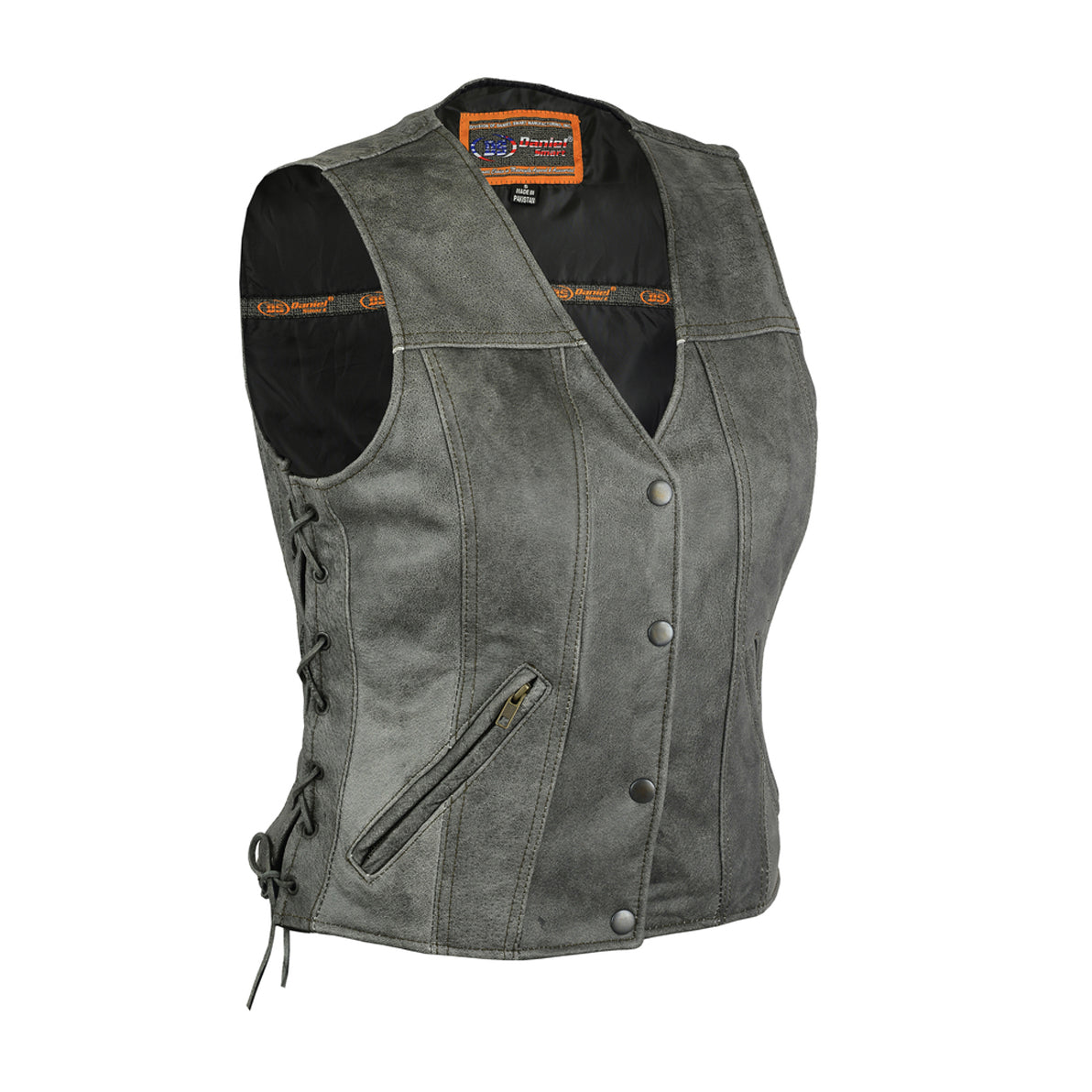 Women's Gray Single Back Panel Concealed Carry Vest