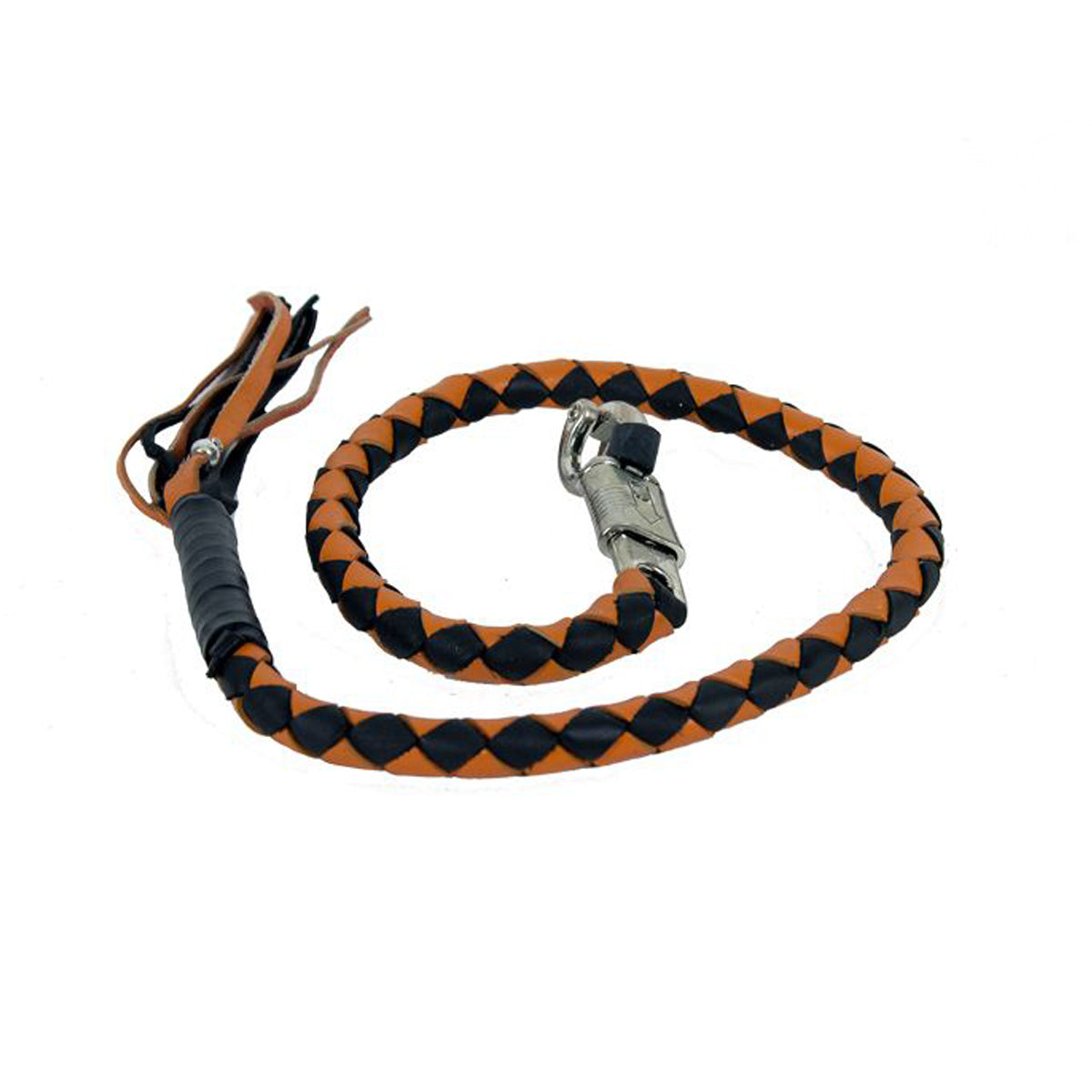 2" Orange & Black Get Back Whip for Motorcycles