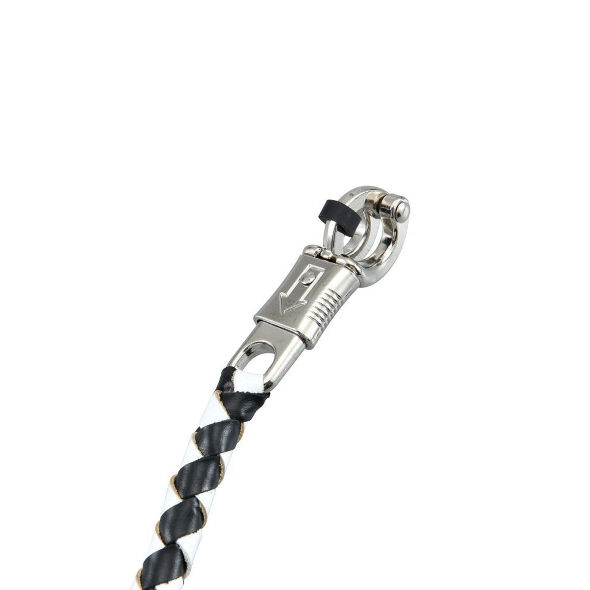 Dream Apparel® Black And White Fringed Get Back Whip with White Pool Ball