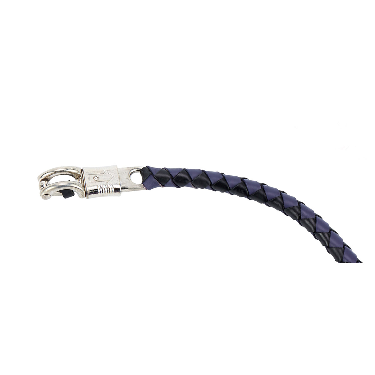 Black And Purple Fringed Get Back Whip W/ Pool Ball