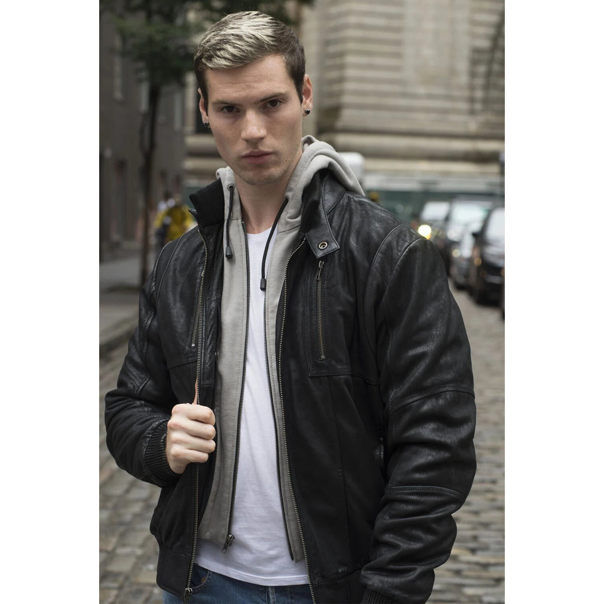 WILLIAM MEN'S LEATHER JACKET