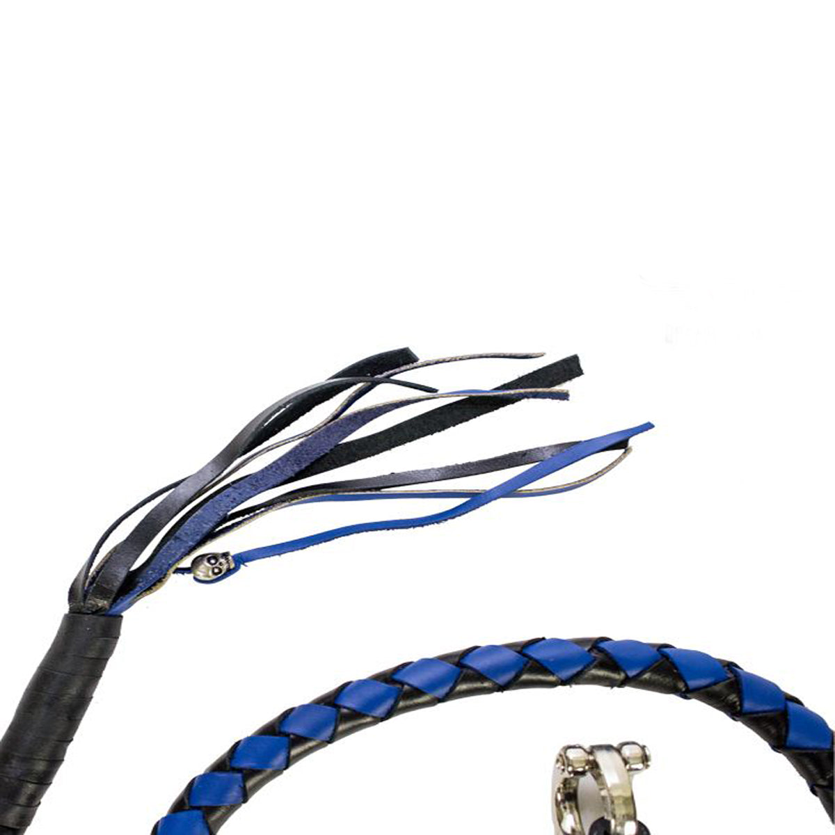 50" Inch Long Black And Blue Get Back Whip