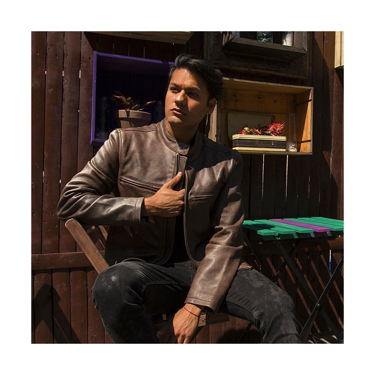 MAINE - MEN'S LEATHER JACKET