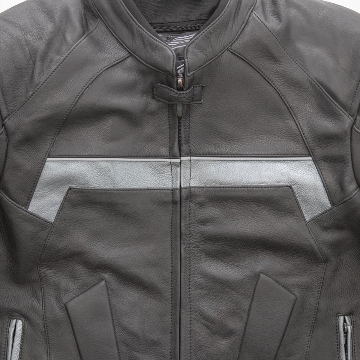 Leather Cowhide Racing Jacket