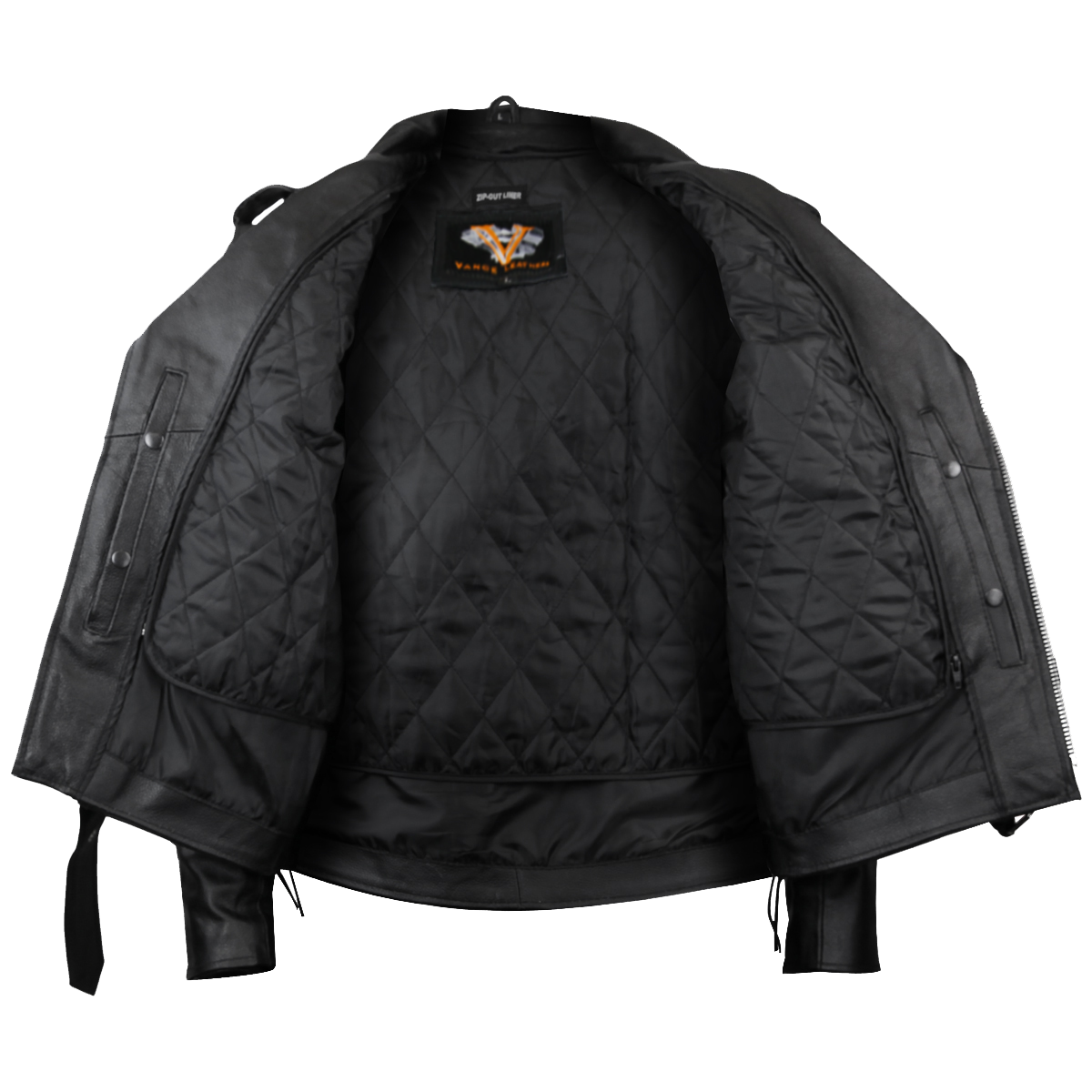 SILVER EAGLE EMBOSSED CLASSIC BIKER JACKET