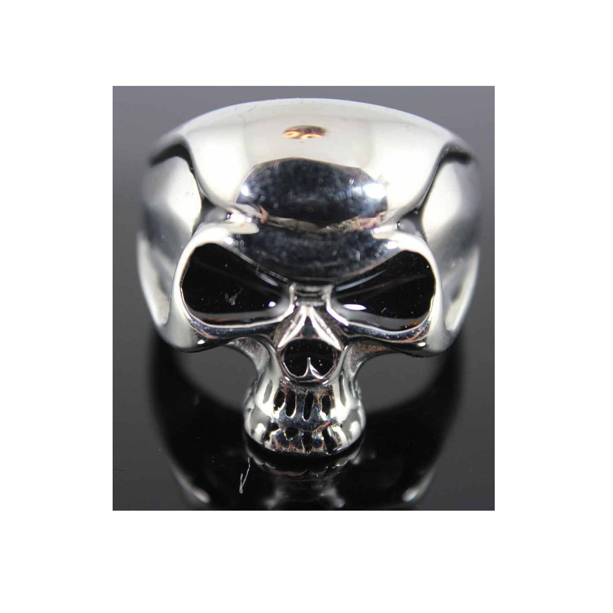 STAINLESS STEEL MEN'S PUNISHER SKULL RING
