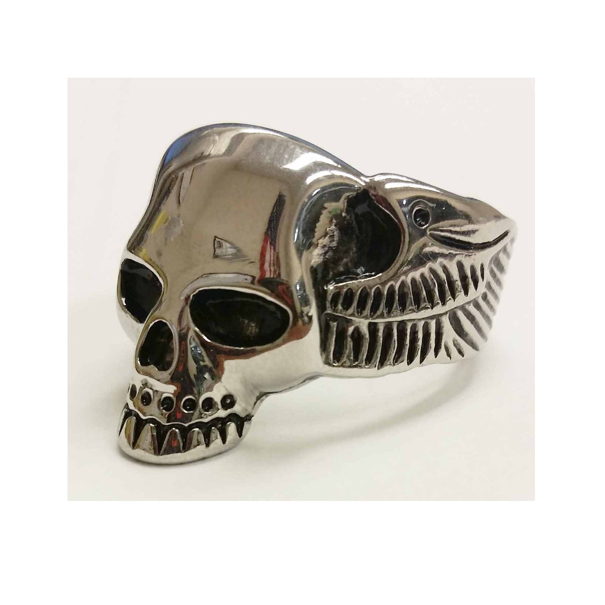 STAINLESS STEEL MEN'S LIFE AFTER DEATH RING