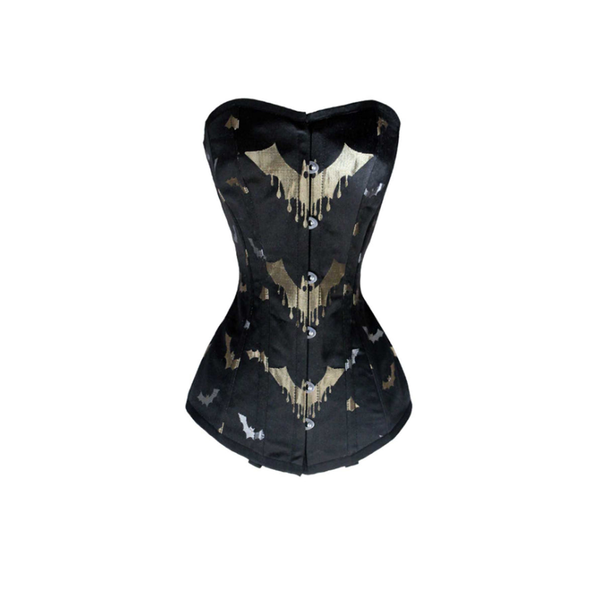 LADIES BROCADE CORSET WITH BATS