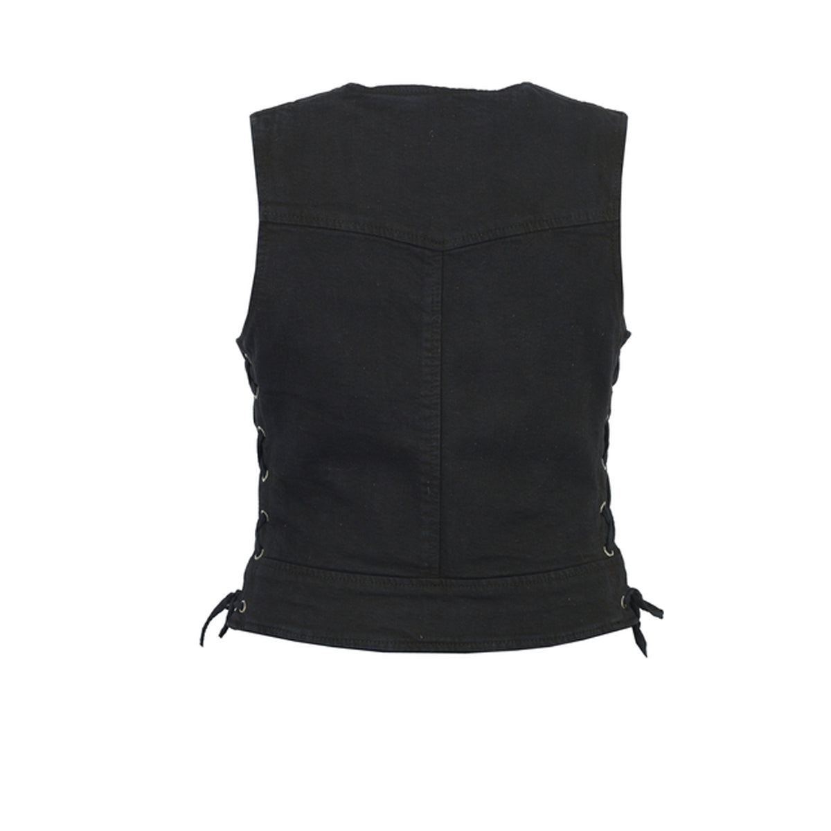 WOMEN'S STYLISH BLACK DENIM VEST