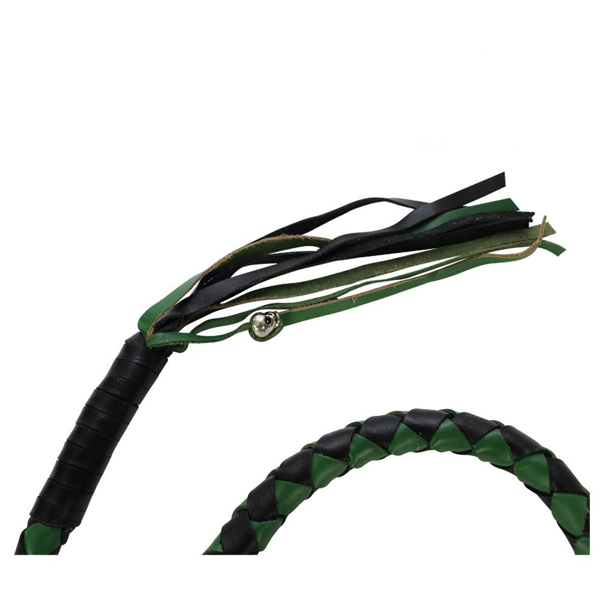 36" Black And Green Get Back Whip