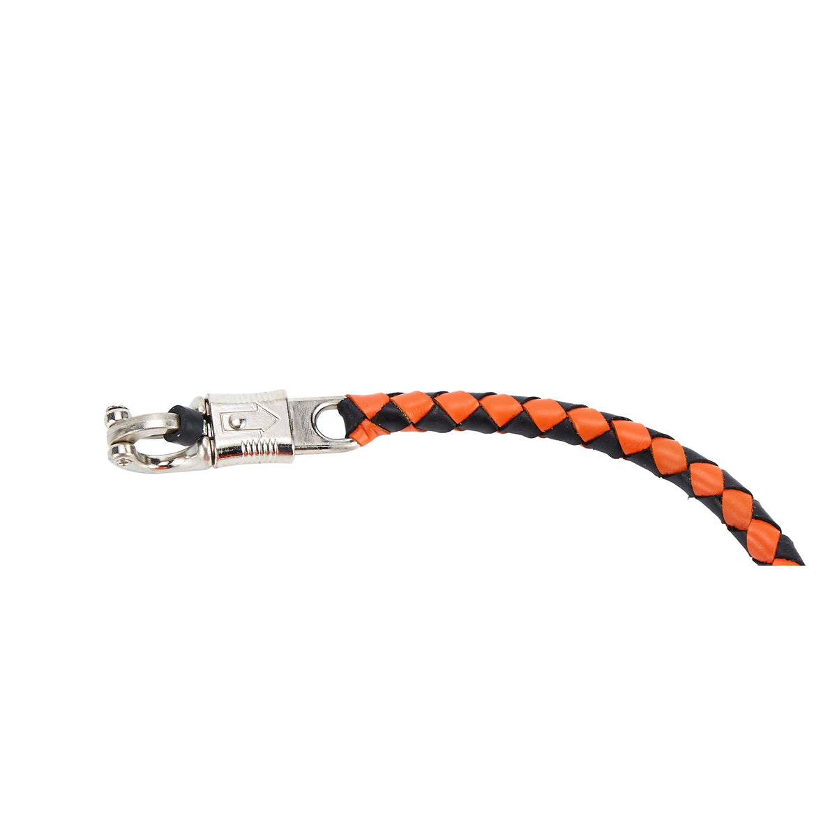 Black And Orange Fringed Get Back Whip W/ Pool Ball