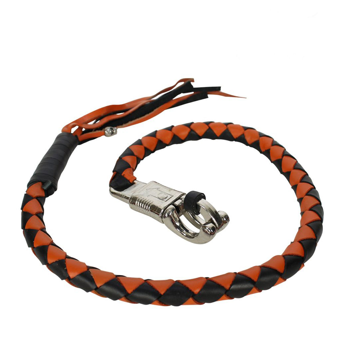 36" Black And Orange Get Back Whip
