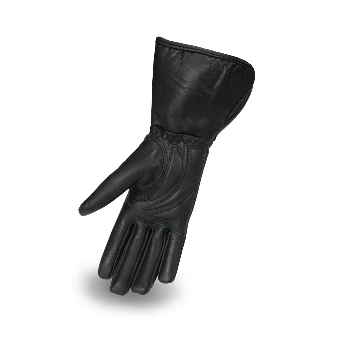 Motorcycle Women's Ultra long real butter soft gel palm Lined leather gloves