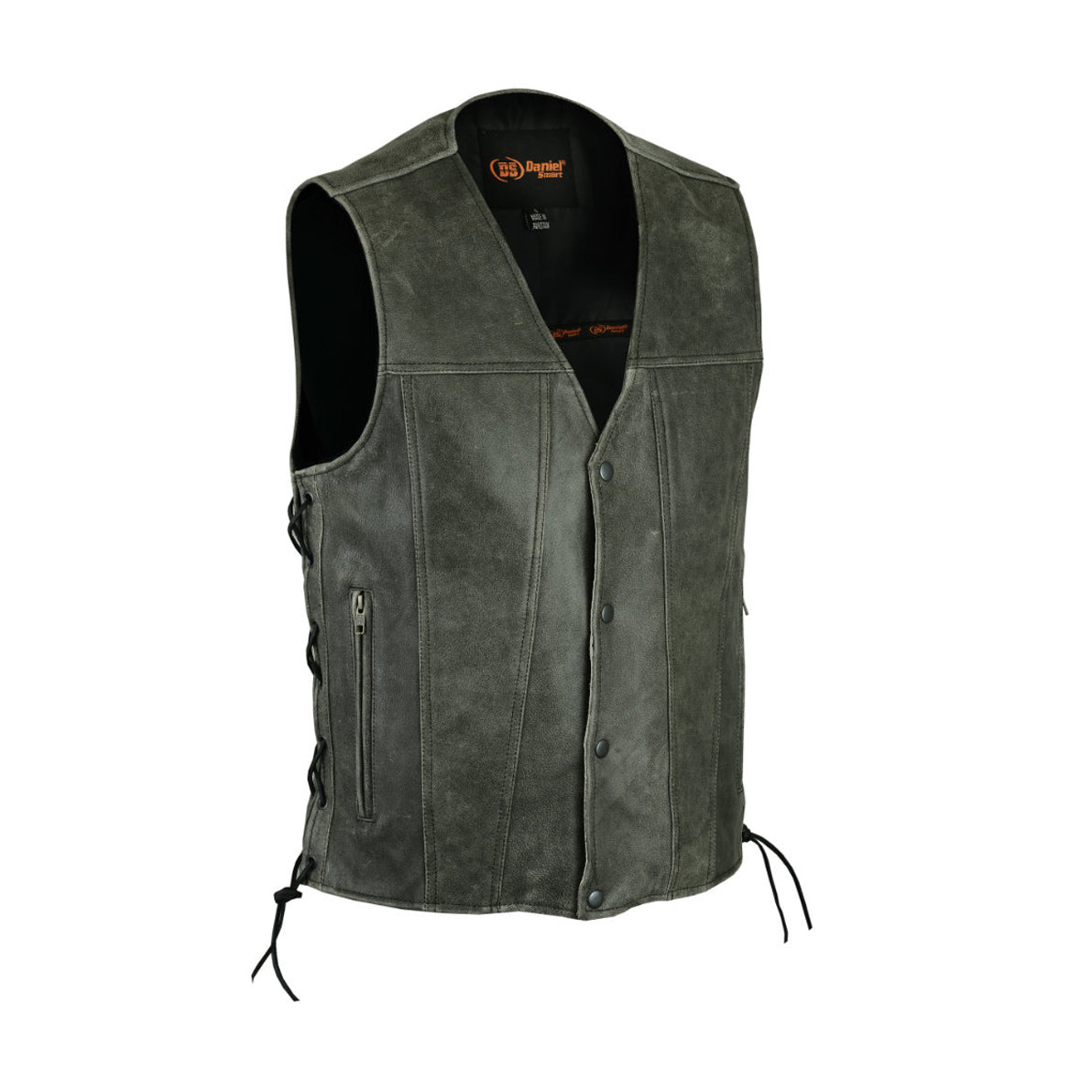 Men's Gray Single Back Panel Concealed Carry Vest