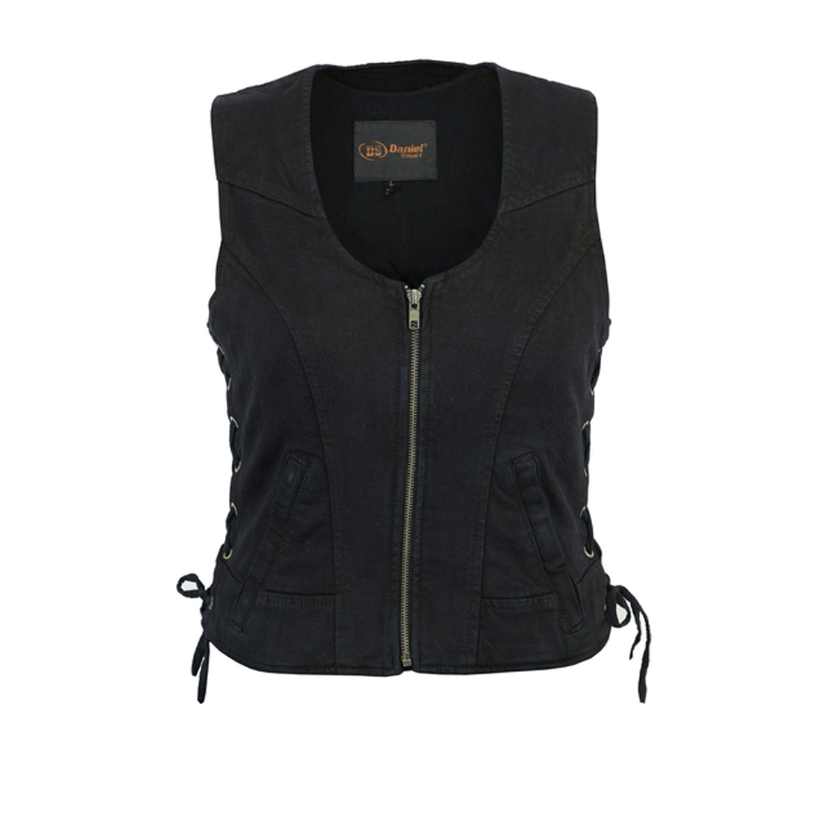 WOMEN'S STYLISH BLACK DENIM VEST