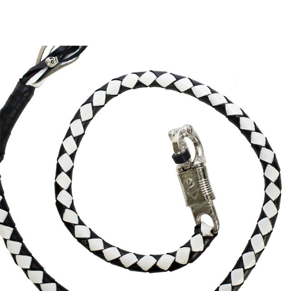 50" Inch Long Black And White Get Back Whip