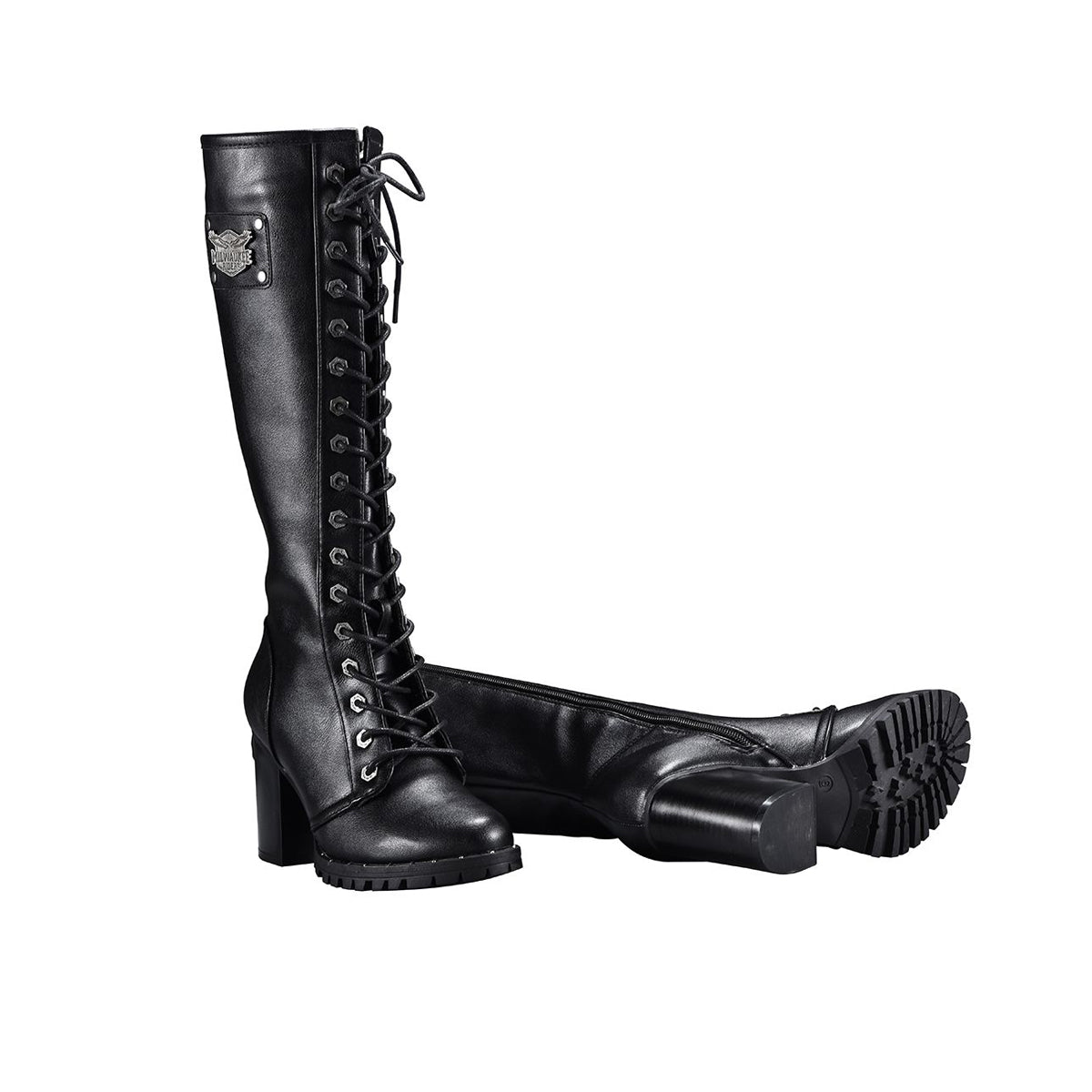 Womens Knee High Laced Boots By Milwaukee Riders