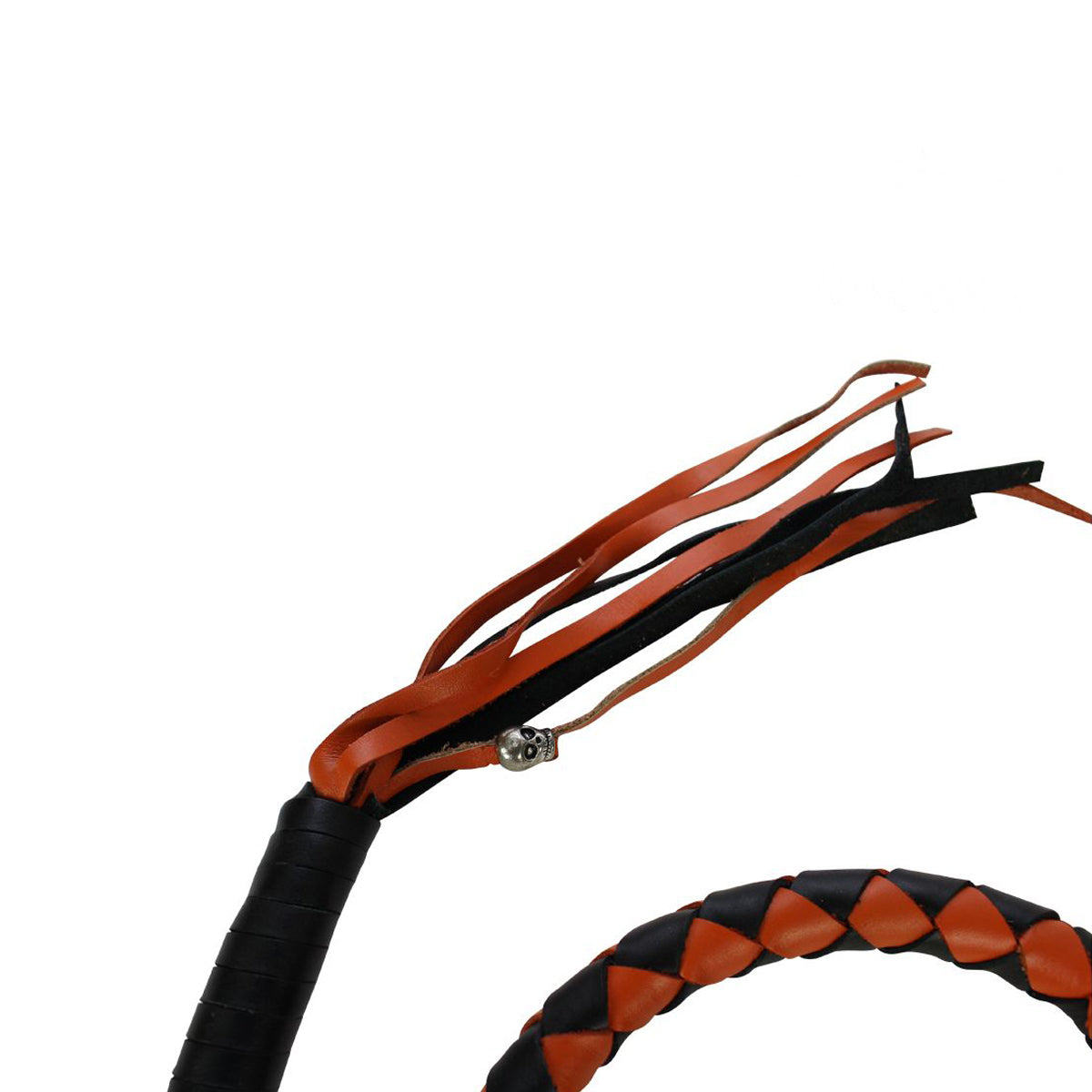 36" Black And Orange Get Back Whip
