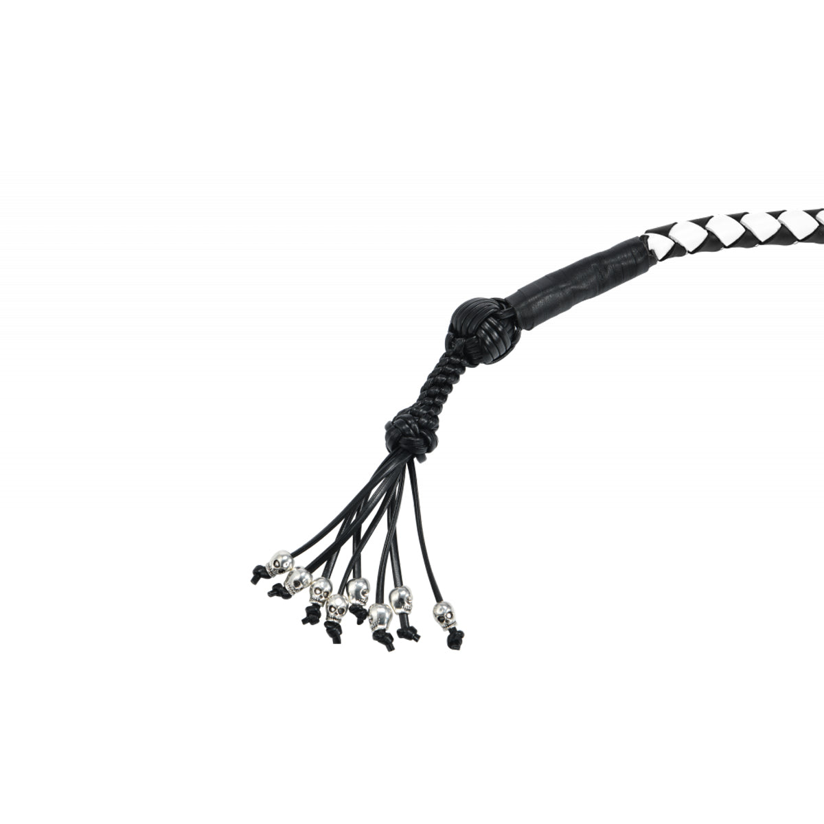 36" Get Back Whip Black/White