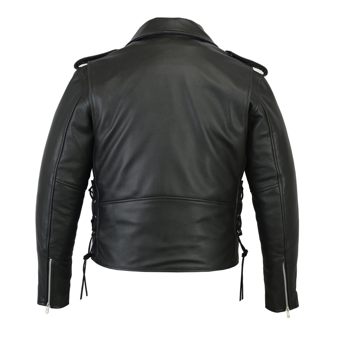 Men's Classic Side Lace Police Style M/C Jacket