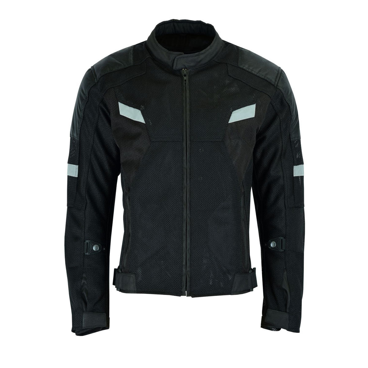 Milwaukee Riders Mens Black Mesh Racer Jacket with Gun Pockets