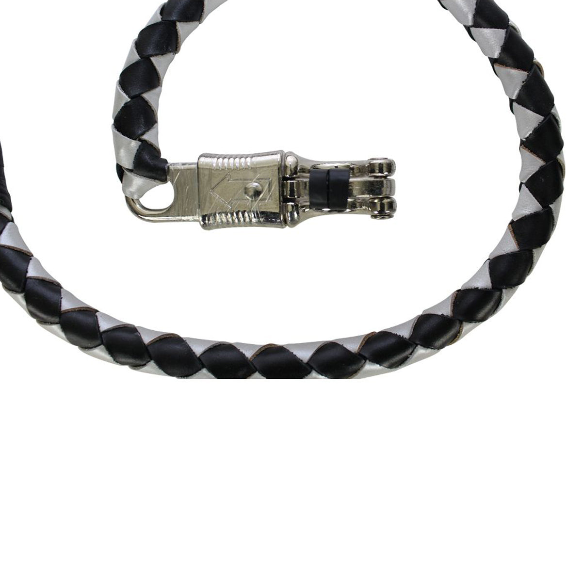 36" Black And Silver Get Back Whip