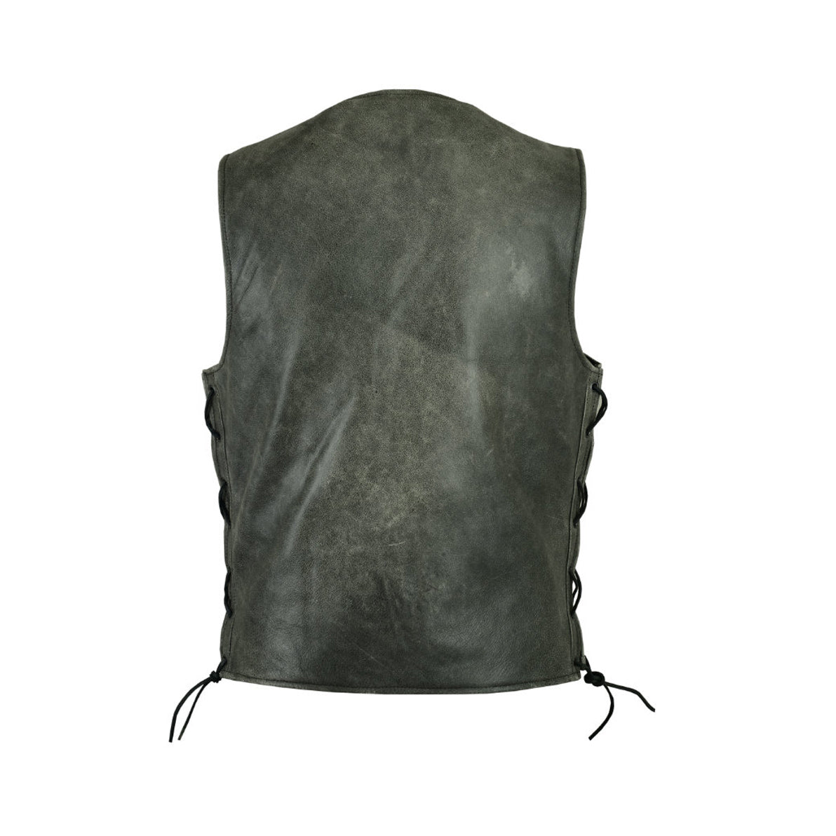 Men's Gray Single Back Panel Concealed Carry Vest