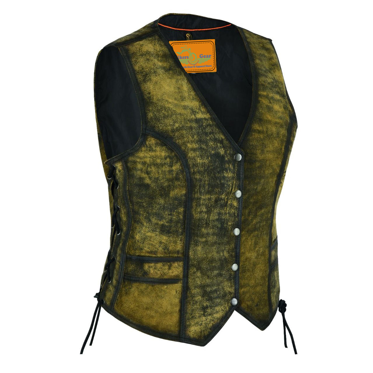 Riders Rub-Off Brown Vest No-Braid