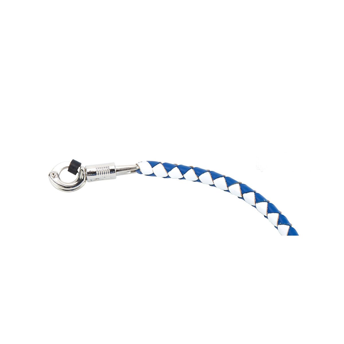 White And Blue Fringed Get Back Whip W/ Pool Ball