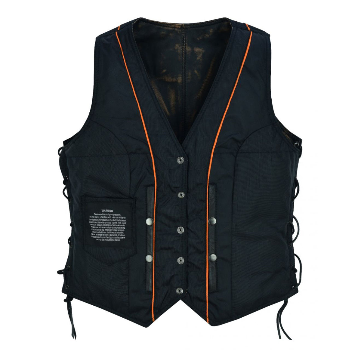 Women's Brown Studded Vest