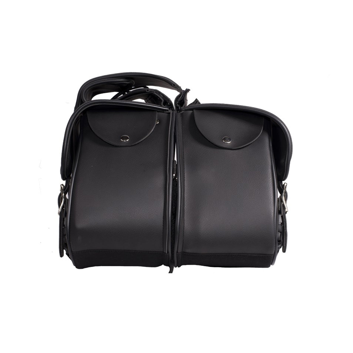 PVC Motorcycle Saddlebag with Flame