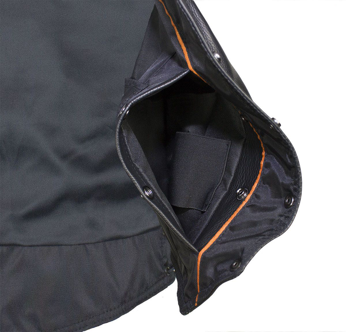 Womens Longer Motorcycle Vest With Braid By Milwaukee Riders