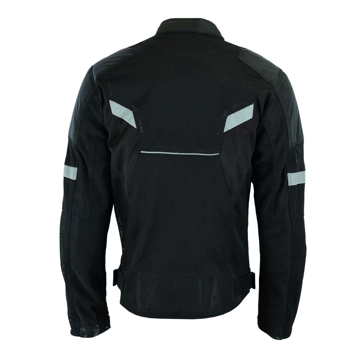 Milwaukee Riders Mens Black Mesh Racer Jacket with Gun Pockets