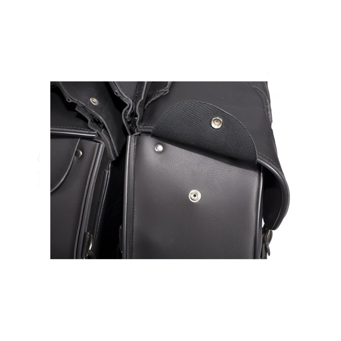 PVC Motorcycle Saddlebag with Flame