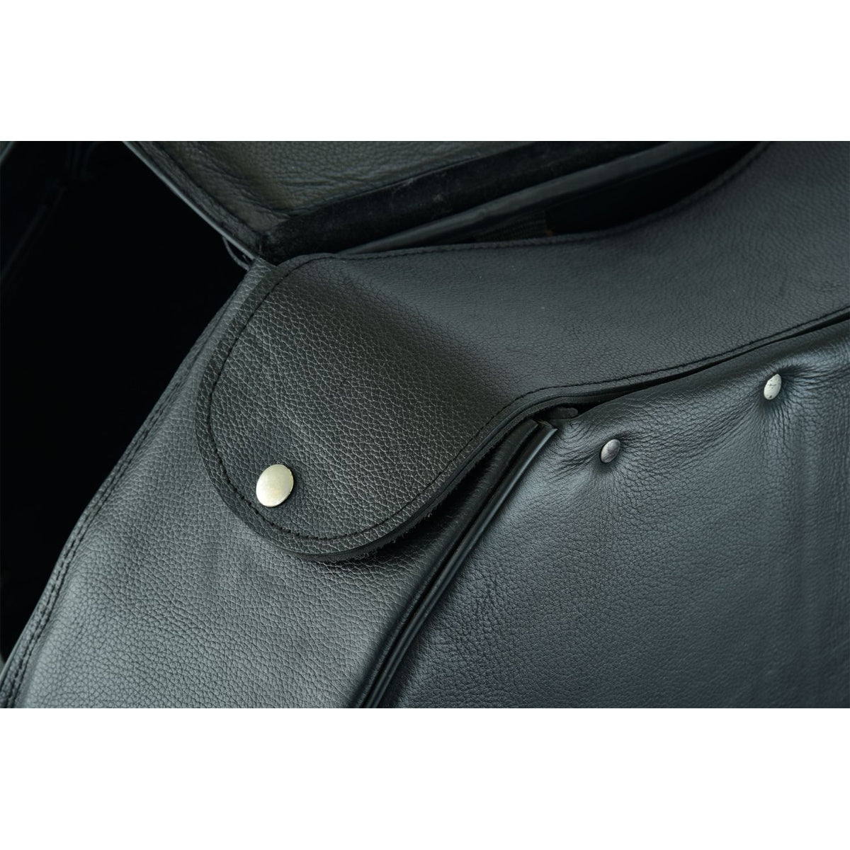 Genuine Naked Leather Concealed Carry Saddlebag with Flame