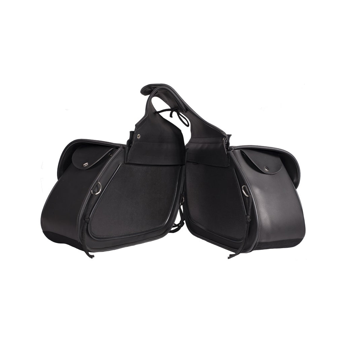 PVC Motorcycle Saddlebag with Flame