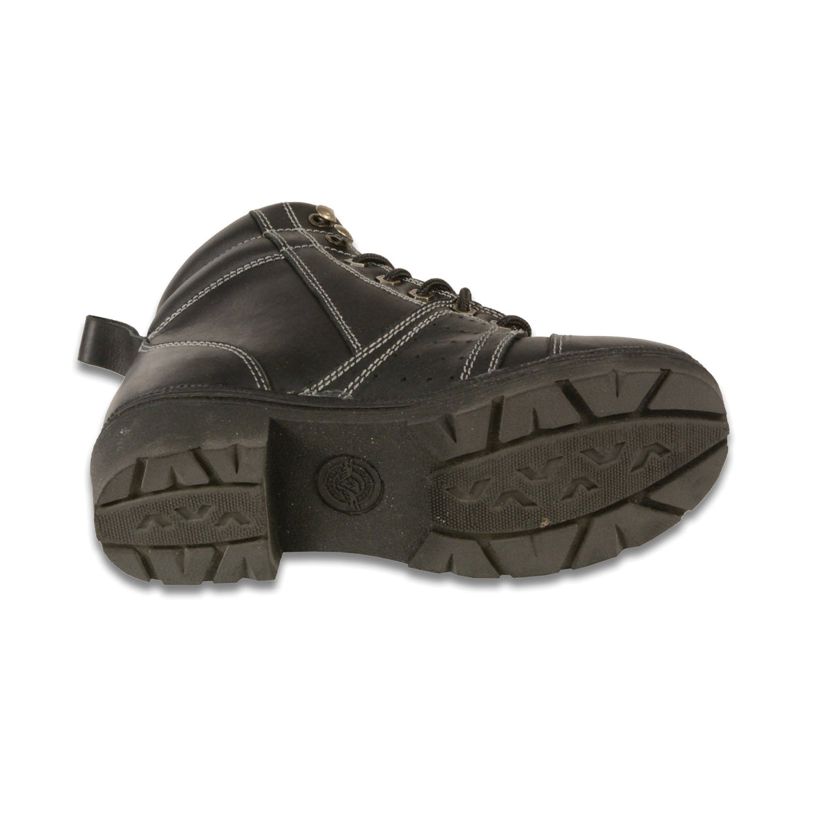 LADIES MOTORCYCLE LACE TO TOE BOOT